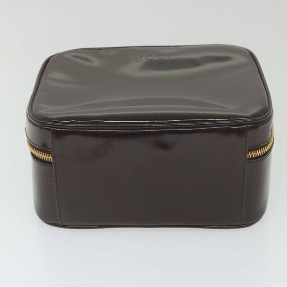 GUCCI Hand Bag Enamel 2way Brown 001 270 0323 Auth 59717 - Picture 5 of 16